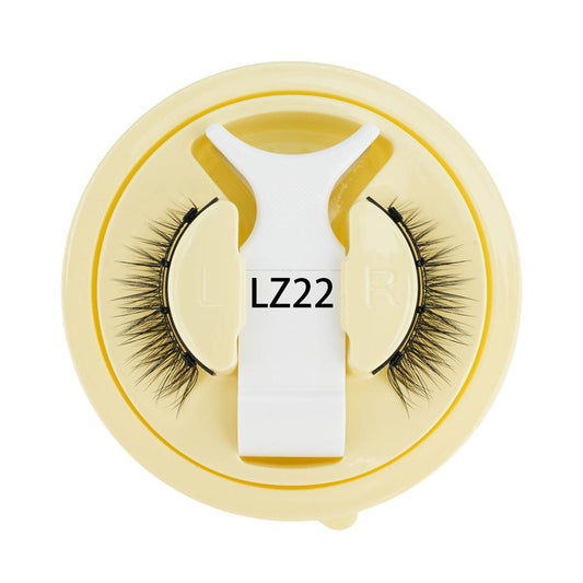 JMT-478218 Reusable Waterproof Thick Glue-free Eyelash - Artificial Fiber, 0.6mm-1.1mm Size, 1 Pair