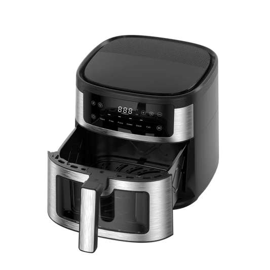 JMT-480010 Stainless Steel Digital Air Fryer with 6L Capacity and Oven Window
