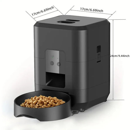 JMT-485386 Automatic 2L Pet Feeder with Touch Screen for Cats and Dogs - Smart Dry Food Dispenser
