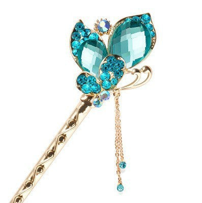 JMT-486538 Ancient Insect Hairpin Fork in Electroplated Copper and Resin