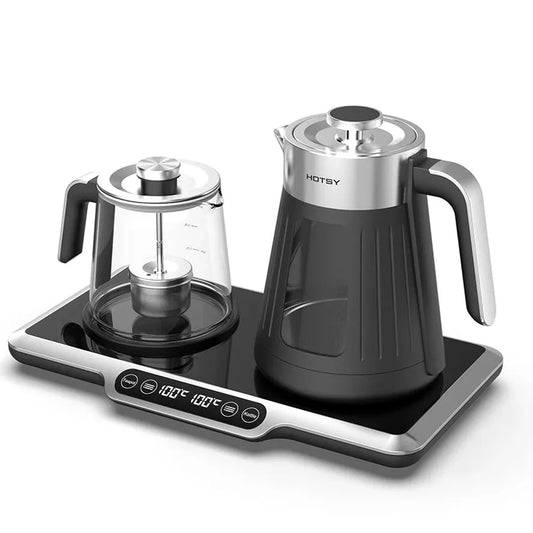 JMT-494026 2.6L Electric Glass Kettle with Double Layers and Digital Keep Warm Function