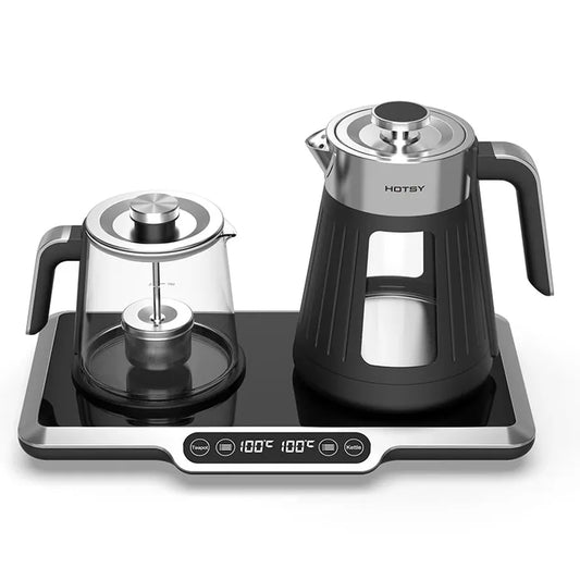 JMT-494026 2.6L Electric Glass Kettle with Double Layers and Digital Keep Warm Function