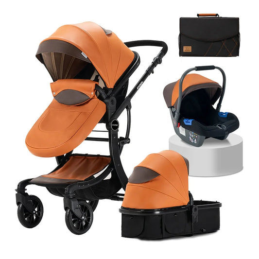 JMT-495242 360-Degree Rotating 4-in-1 European Luxury Baby Stroller