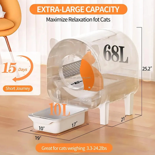 JMT-500042 Automatic Self-Cleaning Cat Litter Box with Tuya App Control