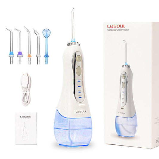 JMT-521226 Rechargeable Oral Irrigator with Adjustable Modes and 300ml Water Tank