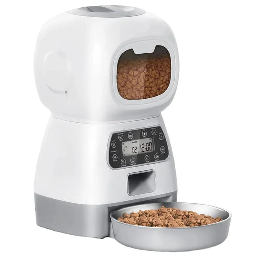 JMT-533962 Smart Automatic Pet Feeder with Voice Playback and WiFi Control, 3.5L Capacity for Cats and Dogs