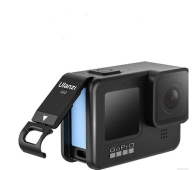 JMT-536906 GoPro 9 & Dog 9 Battery Compartment Replacement Cover - Metal Side Accessory