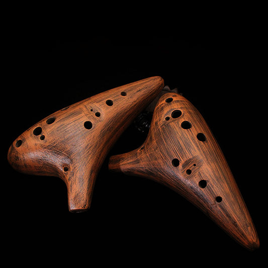 JMT-567242 Elegant Retro Ocarina with Bass Playing Feature