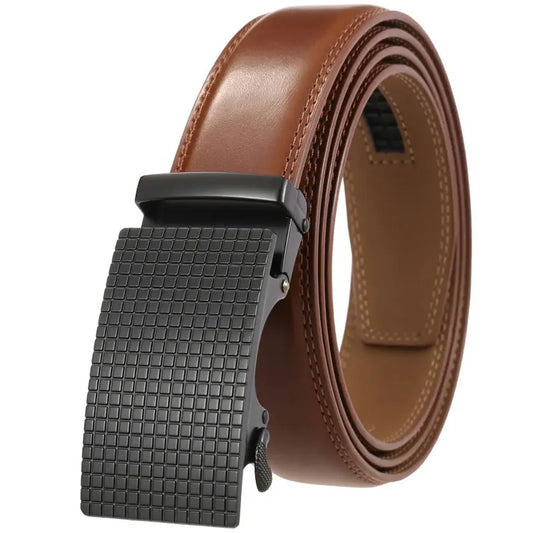 JMT-570250 Automatic Leather Belt with Alloy Buckle for Men - Stylish and Functional Design