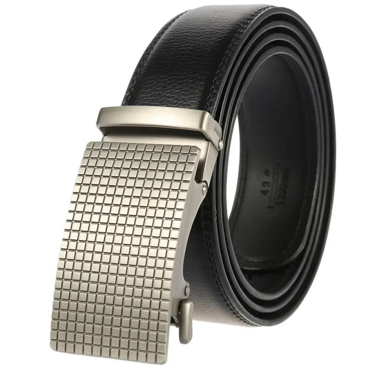 JMT-570250 Automatic Leather Belt with Alloy Buckle for Men - Stylish and Functional Design