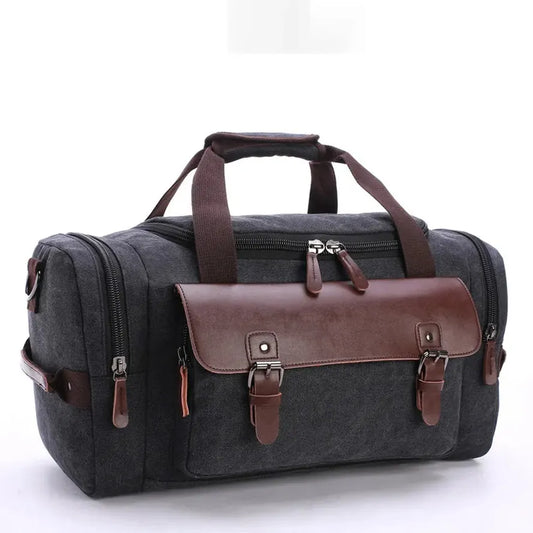 JMT-581258 Versatile Canvas Travel Hand Bag - High Capacity Waterproof Crossbody Duffel Bag