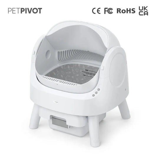JMT-581386 Fully Automatic Cat Litter Box with Large Open Design for Effortless Cleaning