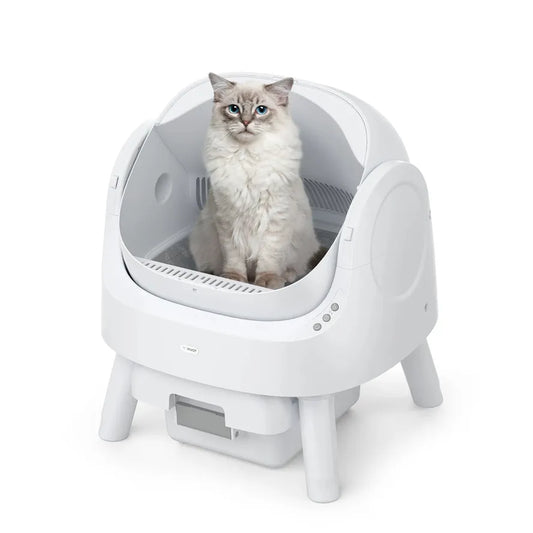 JMT-581386 Fully Automatic Cat Litter Box with Large Open Design for Effortless Cleaning