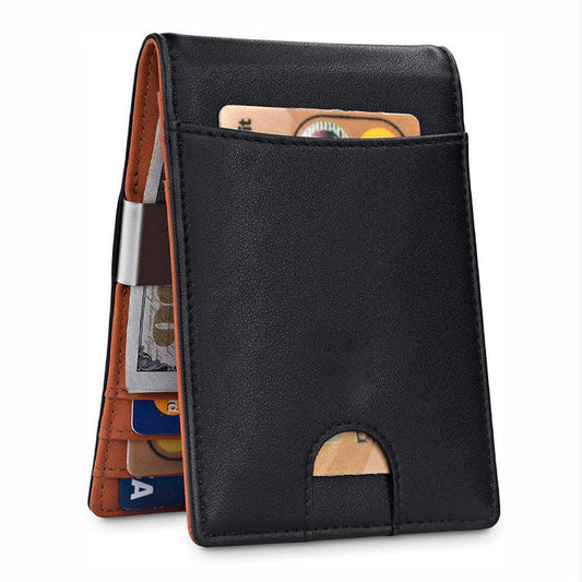 JMT-587146 Genuine Leather RFID Anti-Theft Card Holder for Men and Women - Multiple Colors Available