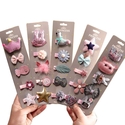 JMT-596042 Kids' Cloth Crown Hairpin Headpiece