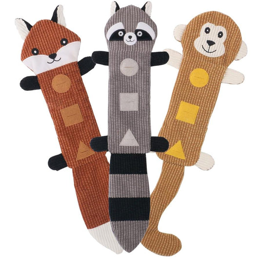 JMT-596490 Durable Chew Toy for Dogs - Bite-resistant Plush Animal Design for Teething and Dental Health