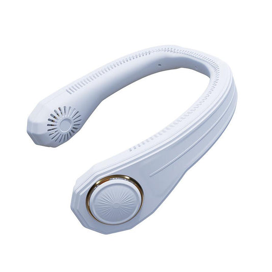 JMT-597898 Rechargeable Bladeless Neck Fan with Digital Display - Portable USB Air Cooling Device