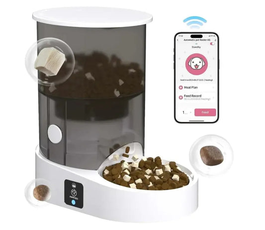 JMT-599498 Smart Wifi Automatic Pet Feeder with Digital Timer for Dogs and Cats