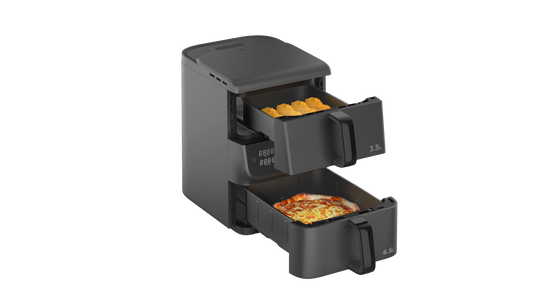 JMT-611082 Dual Core 10L Air Fryer with Upper and Lower Cooking Functions, Efficient Home Air Oven