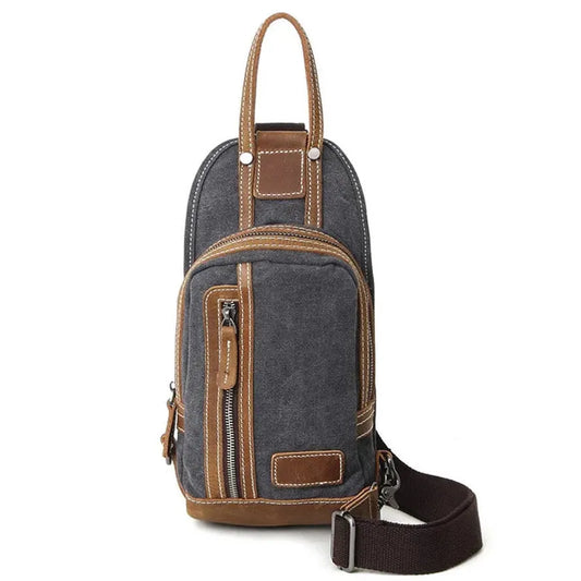JMT-615818 Men's Canvas Crossbody Bag - Everyday Outdoor Sports Satchel in Multiple Colours