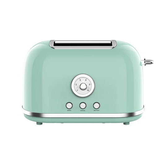 JMT-622346 Retro 2-Slice Toaster with 38mm Self-Centering Slots and Extra Lifting Function