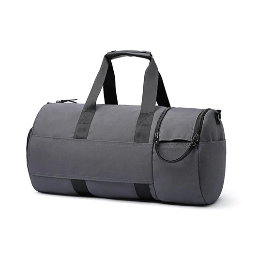 JMT-646794 Retro Waterproof Fitness Travel Bag - Heavy Duty Waxed Canvas and Leather Accents, Multiple Colours Available