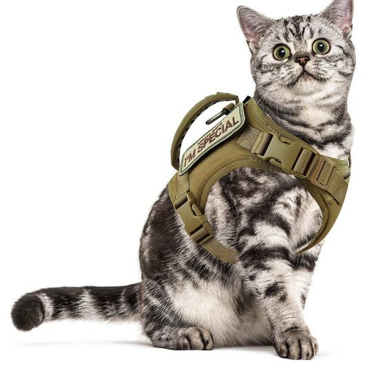 JMT-675722 Adjustable Oxford Cloth Cat Chest Strap Vest with Traction Rope in Multiple Colors