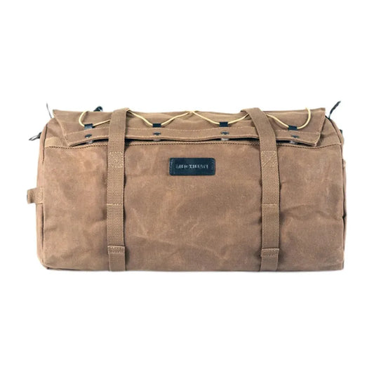 JMT-679562 Versatile 30L Motorcycle Duffel Bag - Waterproof Canvas Tail Bag with Multiple Pockets and Zipper Closure