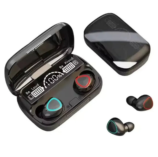 JMT-682954 True Wireless Earphones M10 - Waterproof Stereo Bass Headset with LED Digital Display for Music and Gaming