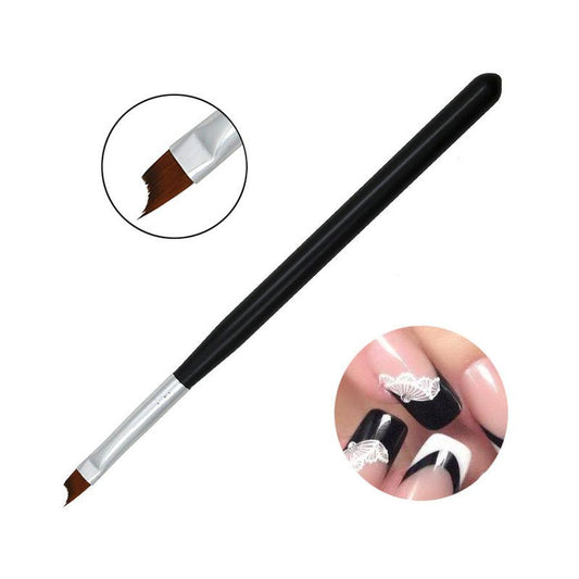JMT-691786 Black Floral Nail Art Pen for Half Moon French Design