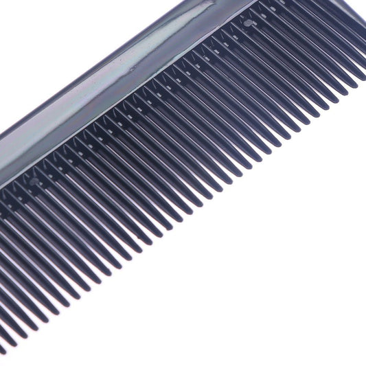 JMT-694346 Precision Tail Comb with Close Teeth - Black Plastic Design