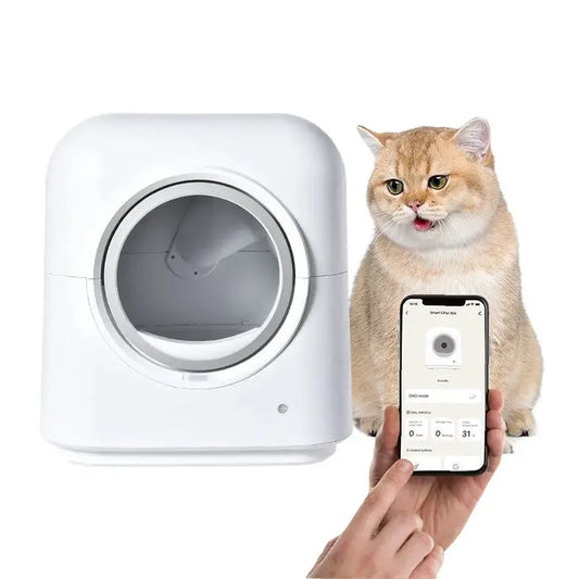 JMT-711306 Self-Cleaning Smart Cat Litter Box with App Control and Low Noise Motor