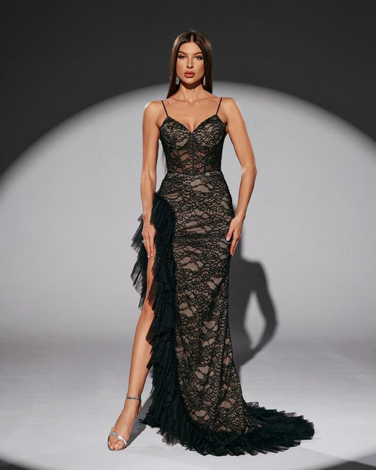 JMT-712010 Classic Black Elegant Women's Dress SH0210 - Perfect for Any Occasion