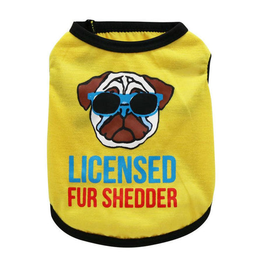 JMT-715146 Lightweight Breathable Vest for Small Dogs in Yellow, Royal Blue, and Sky Blue