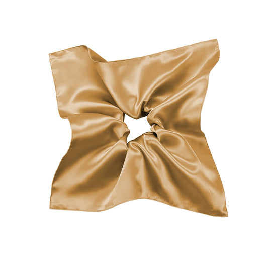 JMT-715914 Silk Square Hair Ring Accessories in Solid Colors - Navy Blue, Black, Gray Pink, Gold, Wine Red, Rose Gold, Light Brown