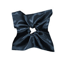 JMT-715914 Silk Square Hair Ring Accessories in Solid Colors - Navy Blue, Black, Gray Pink, Gold, Wine Red, Rose Gold, Light Brown