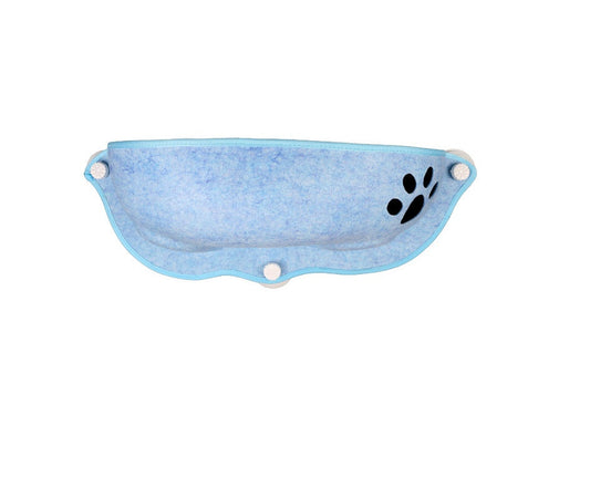 JMT-726602 Semi-Circular Felt Cat Nest for Window Sill with Cozy Cat Pad
