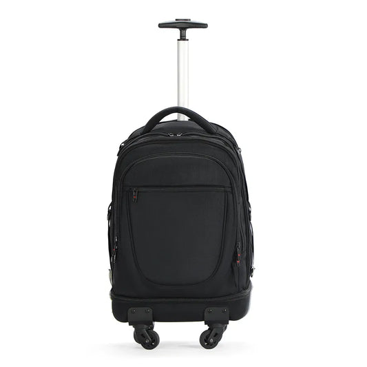 JMT-735370 Large Capacity Rolling Backpack with Trolley Wheels for Business Travel