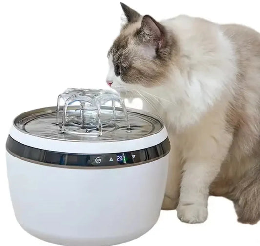 JMT-741770 Automatic 304 Stainless Steel Cat Water Dispenser with Temperature Control