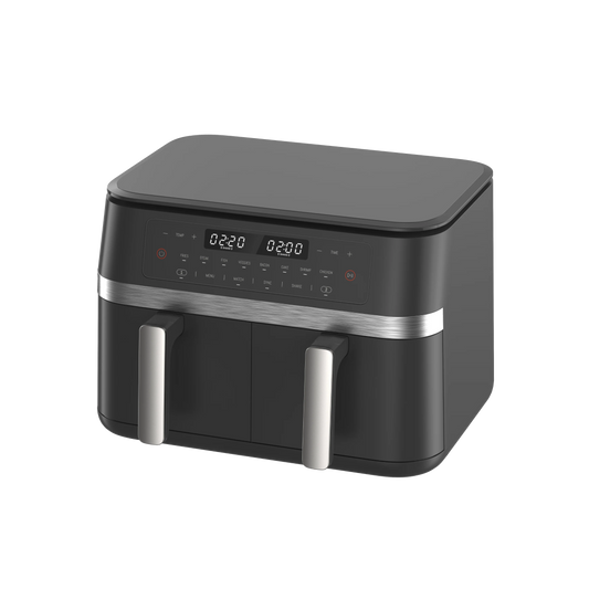 JMT-742154 Dual Air Fryer 11L - Non-Stick Home Kitchen Cooker for Easy Cooking