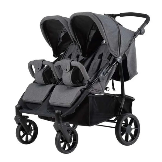 JMT-744842 2-in-1 Luxury Twin Stroller with High Landscape Design, Aluminium Frame and Dual Baskets for Infants