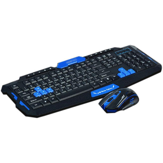 JMT-761674 Wireless Ergonomic Gaming Keyboard and Mouse Set - Waterproof, Optical, USB Connection for PC and Laptop
