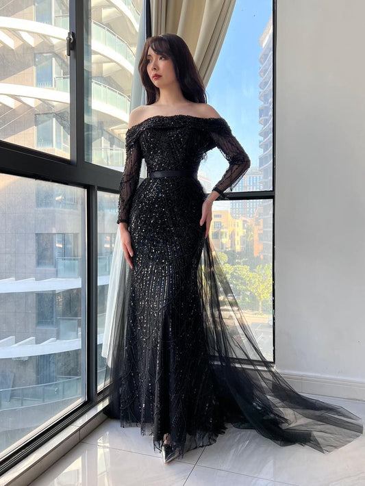 JMT-761738 Elegant Black Dress for Women - Stylish and Versatile Fit