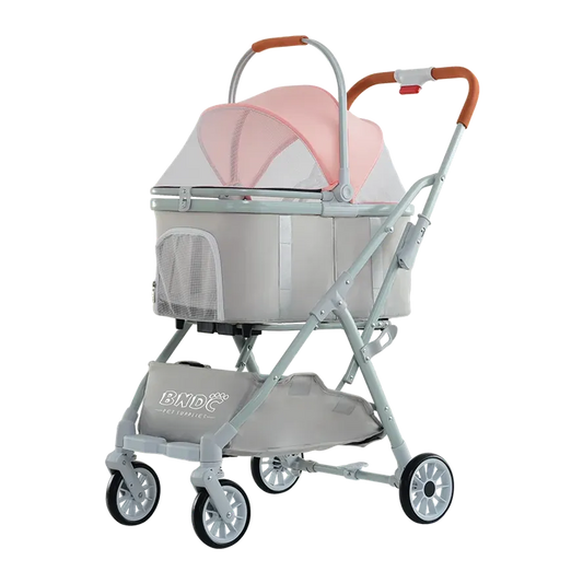 JMT-763914 Detachable Pet Stroller and Bike Trailer for Cats and Dogs – Easy Walk Folding Travel Carrier