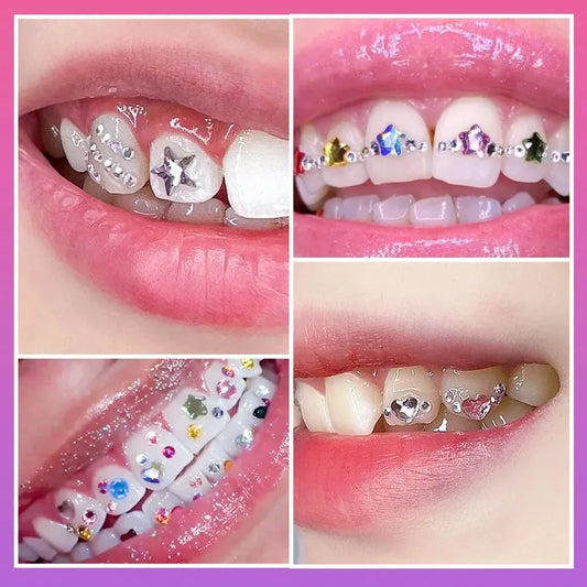 JMT-774538 Sparkling Tooth Rhinestones and Crystal Tooth Gems for Dazzling Smile Enhancement