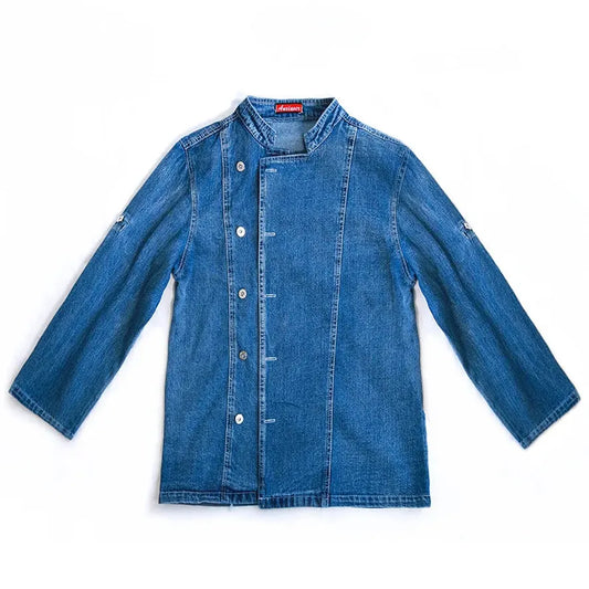 JMT-781962 Men's Summer Chef Overalls with Printed Logo for Restaurant Use - Long Sleeves, Eco-Friendly Materials, Various Colours Available