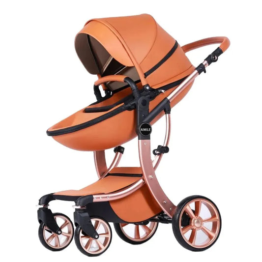 JMT-790154 Foldable Baby Stroller with Bassinet for Travel, Compact Design and Easy Transport