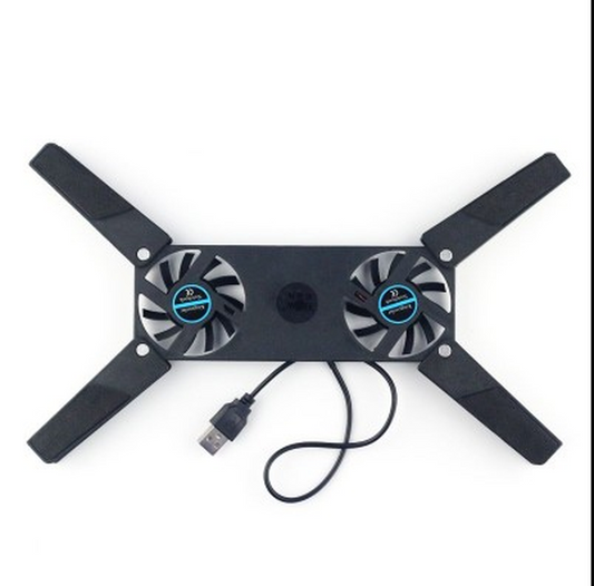 JMT-800266 Rotatable USB Cooling Pad with Dual Fans for 8-14 Inch Laptops and PCs