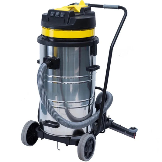 JMT-808394 Heavy-Duty 80L Wet and Dry Vacuum Cleaner with Silent Motor and Back Floor Squeegee