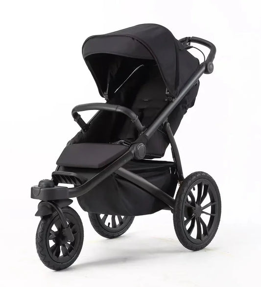 JMT-810378 Brightbebe Jogging Stroller with Dual Suspension and Air-Filled Tires for Smooth Rides